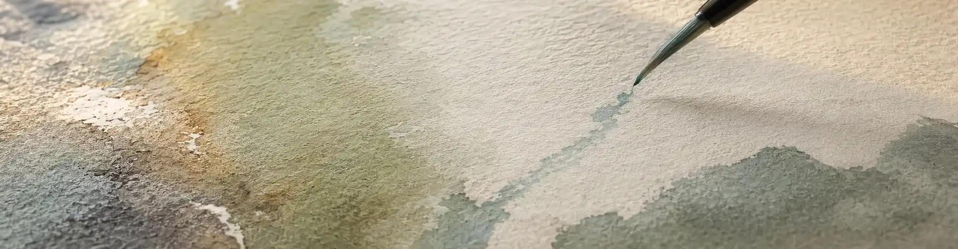 Watercolour brush on paper